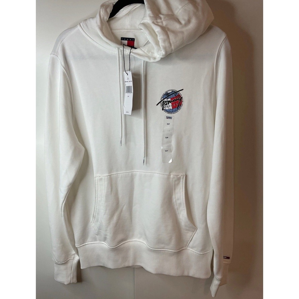 Tommy Hilfiger Tommy Jeans white hoodies men's - small